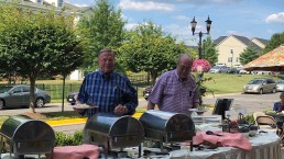 BBQ at senior living community